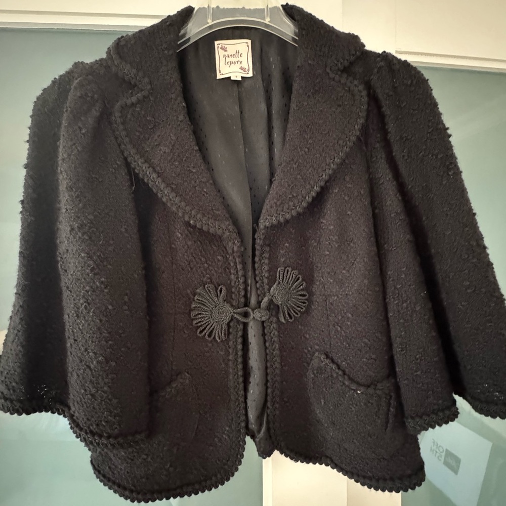 Chic black skirt suit by Nanette Lepore